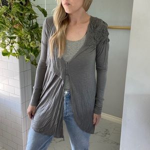 Anthropologie charcoal cardigan - NWT